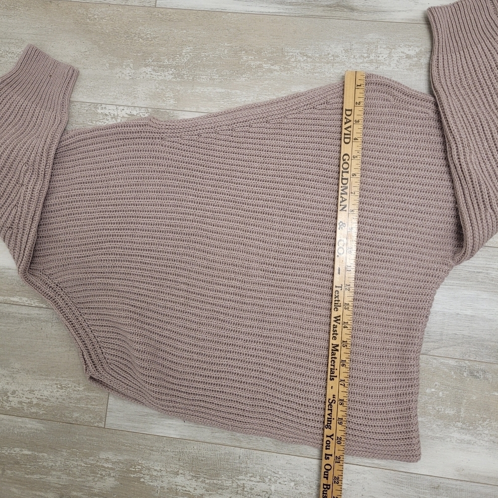 Cecico Knit Slouchy Off Shoulder Sweater sz L - Picture 6 of 6